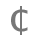 ¢